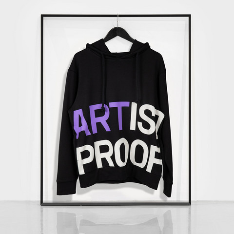 Artist Proof Hoodie (black with lilac)