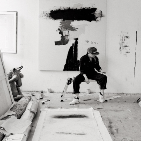 Jenny Brosinski in her studio in Berlin